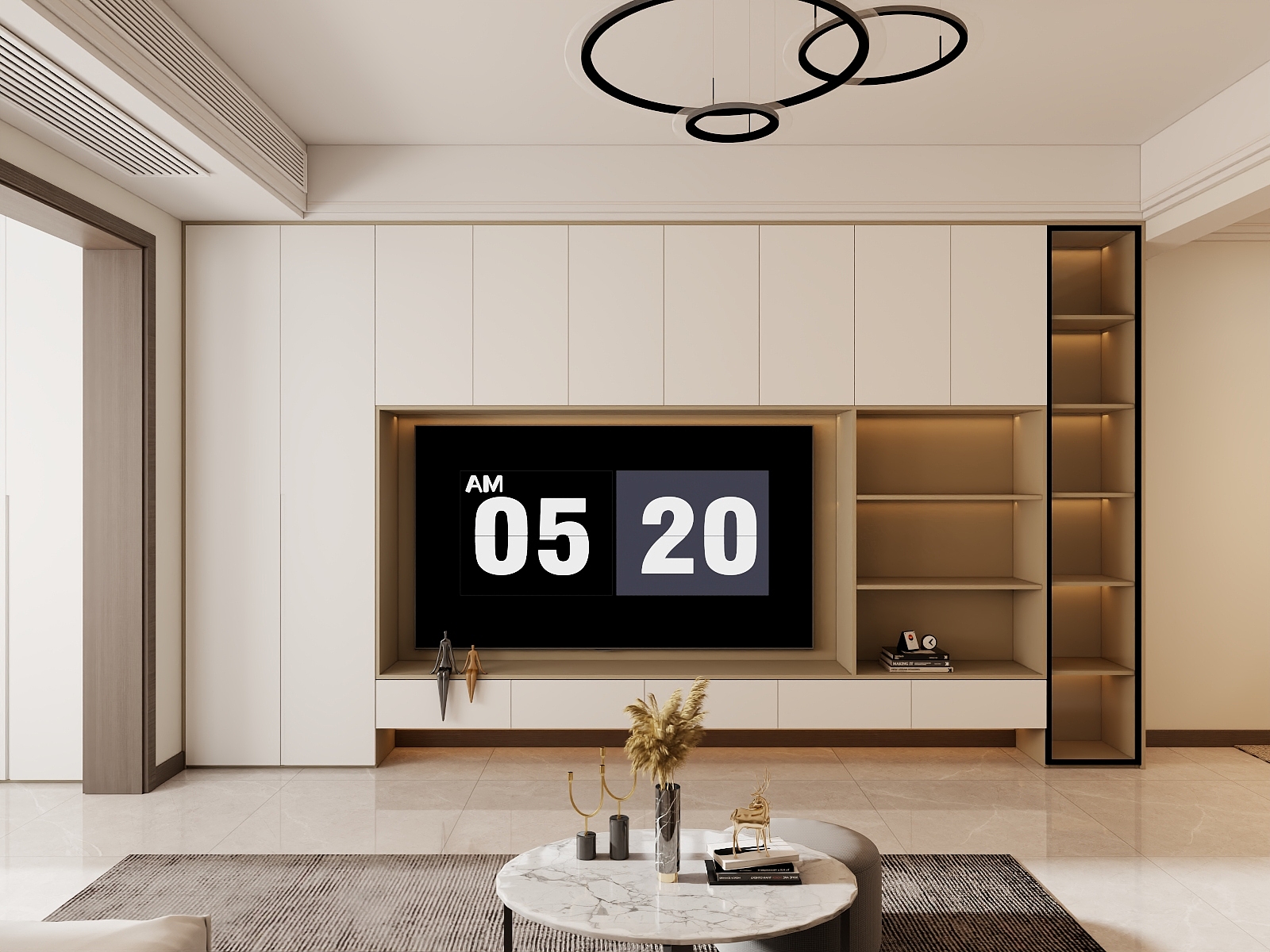 设计师如一-和谐园小区现代简约91㎡2室-装修设计方案