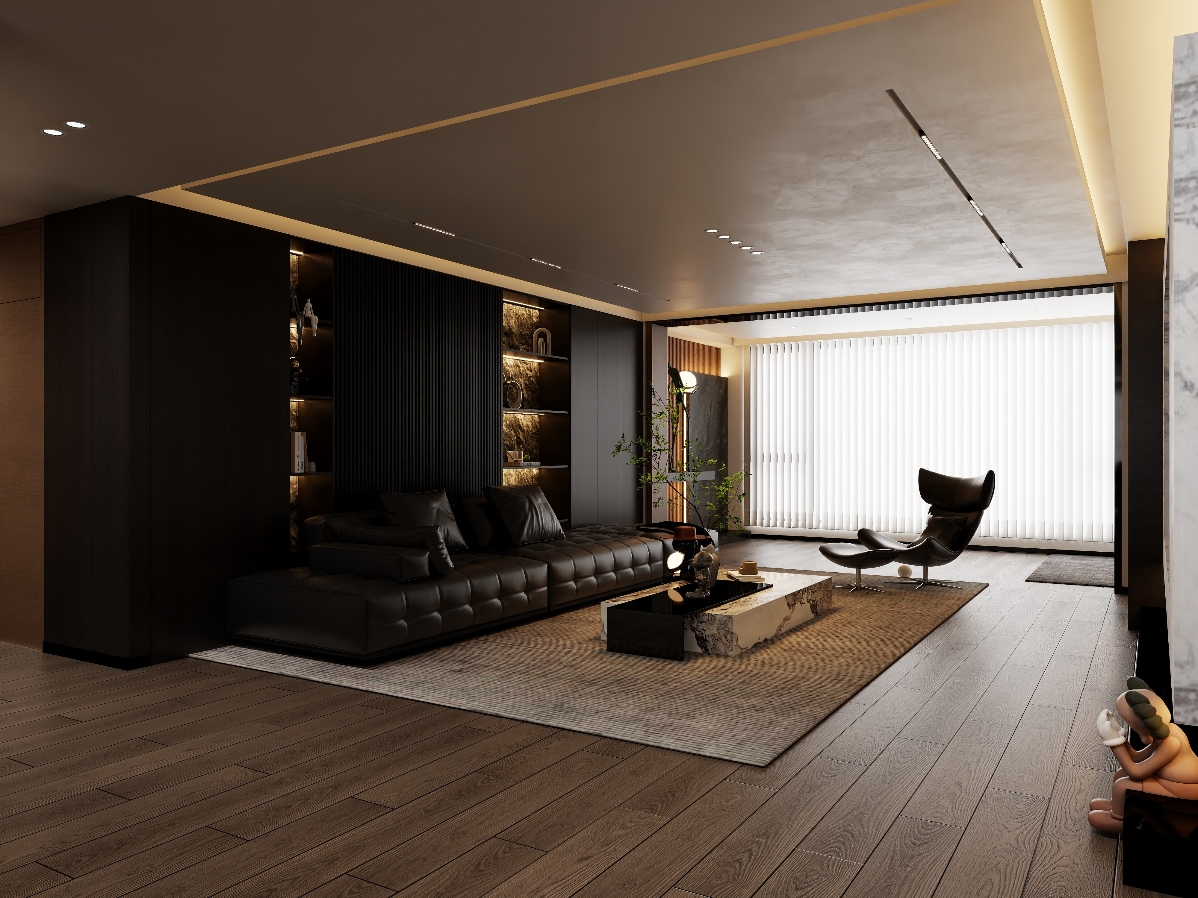 设计BAIGE-199㎡4室-装修设计方案