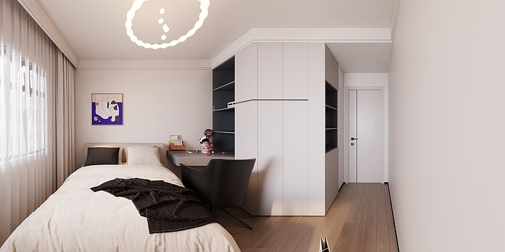 2效果图2-120㎡3室-装修设计方案