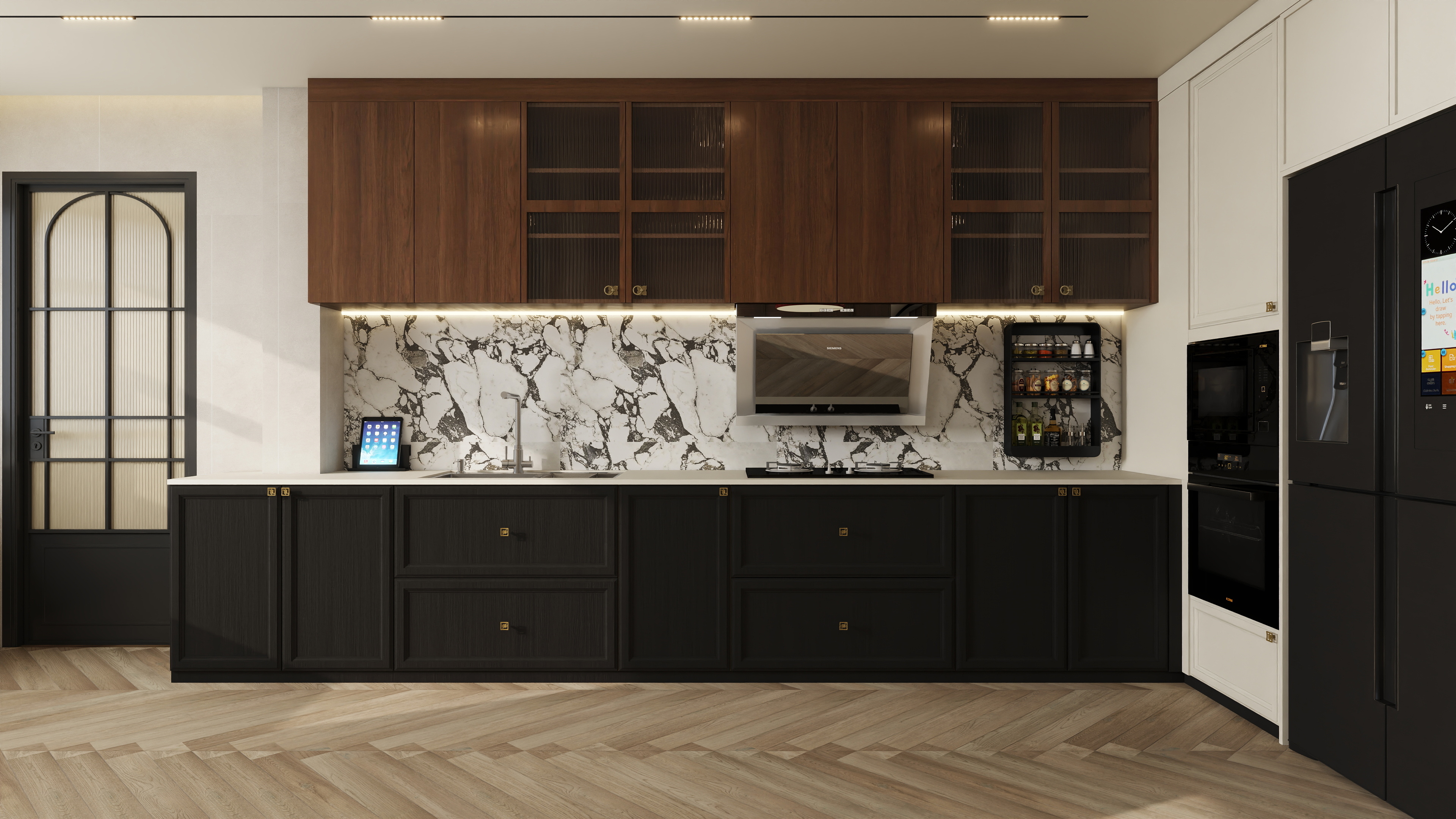 张煜强煜境设计-盛世名门中古奶油279㎡6室装修效果图