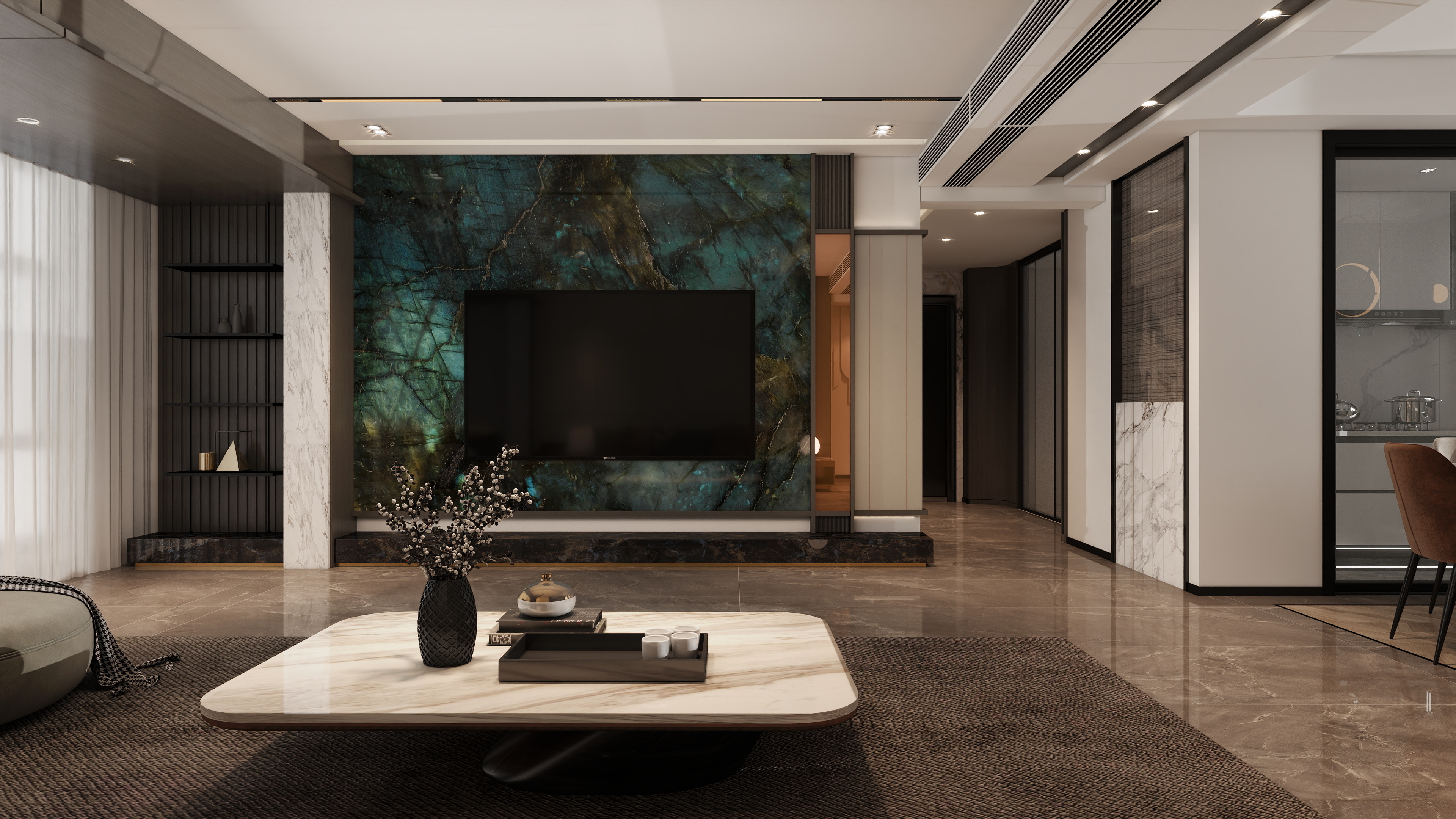 王志熔-外滩二期—现代轻奢-装修设计方案