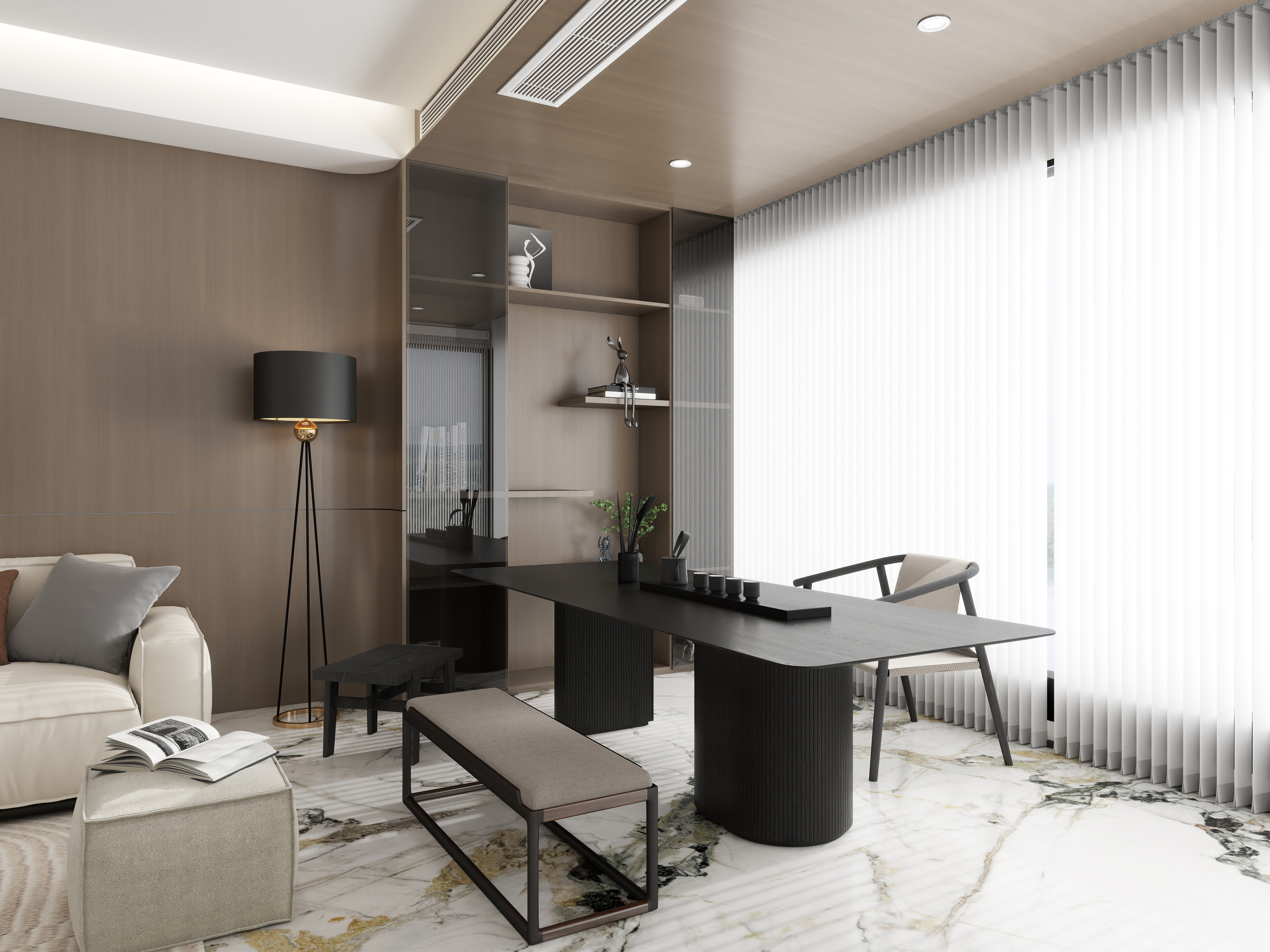 郑谋仁I向前设计-114m²意式极简-装修设计方案