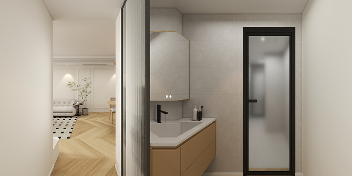 伍月团队-未来城19栋1单元21-4温杨 廖先生-深色-装修设计方案