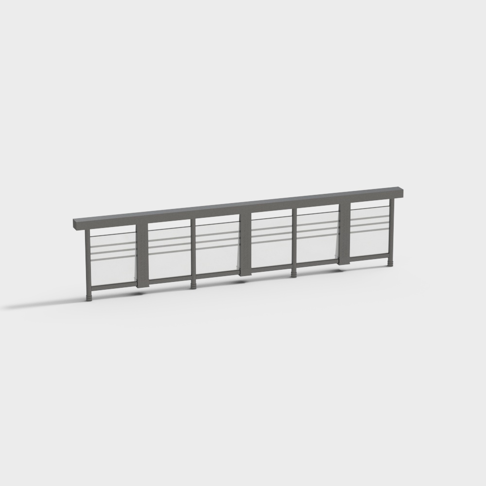 玻璃护栏3D模型