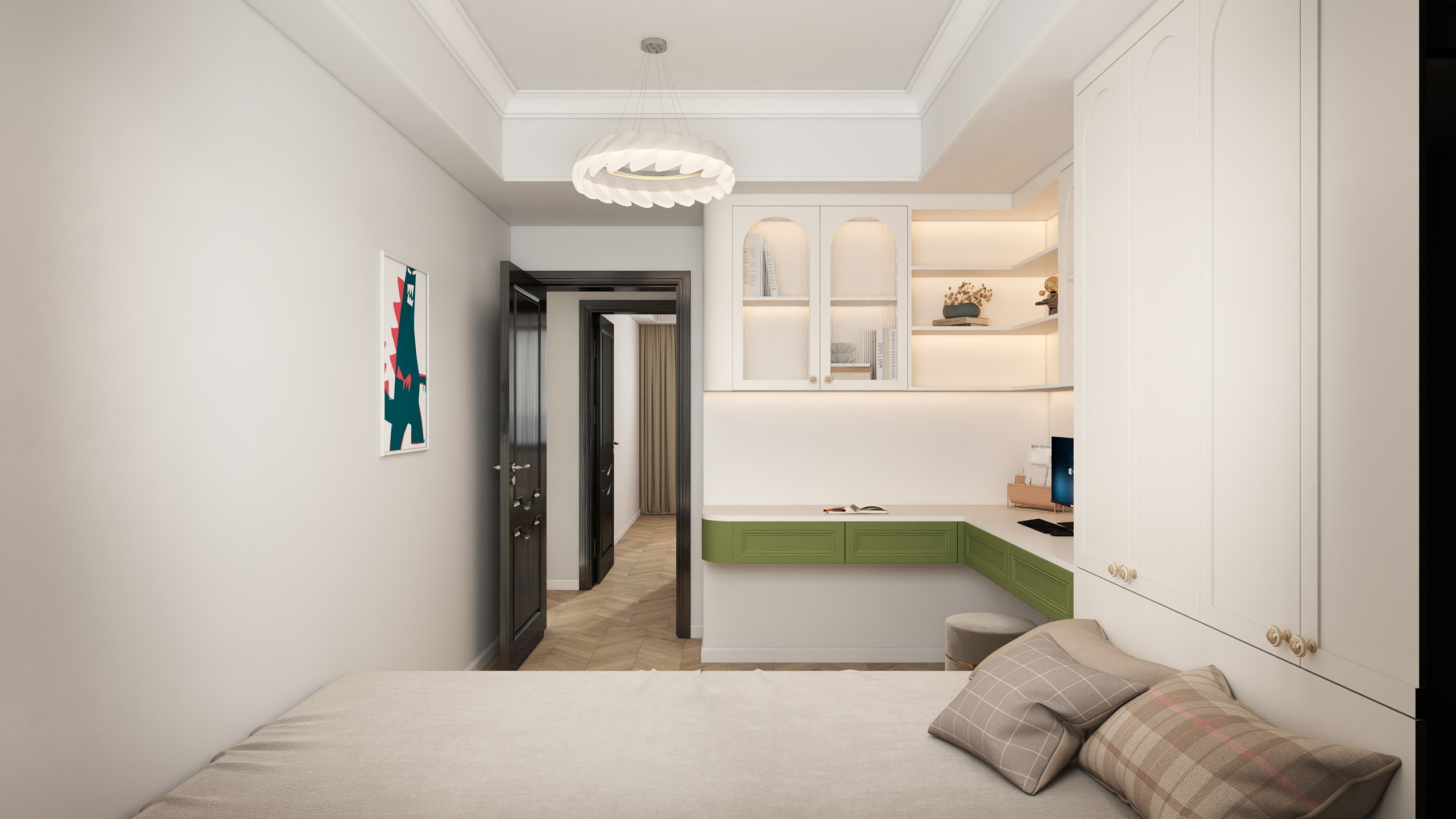 amwdnia全案设计师-128㎡3室装修效果图