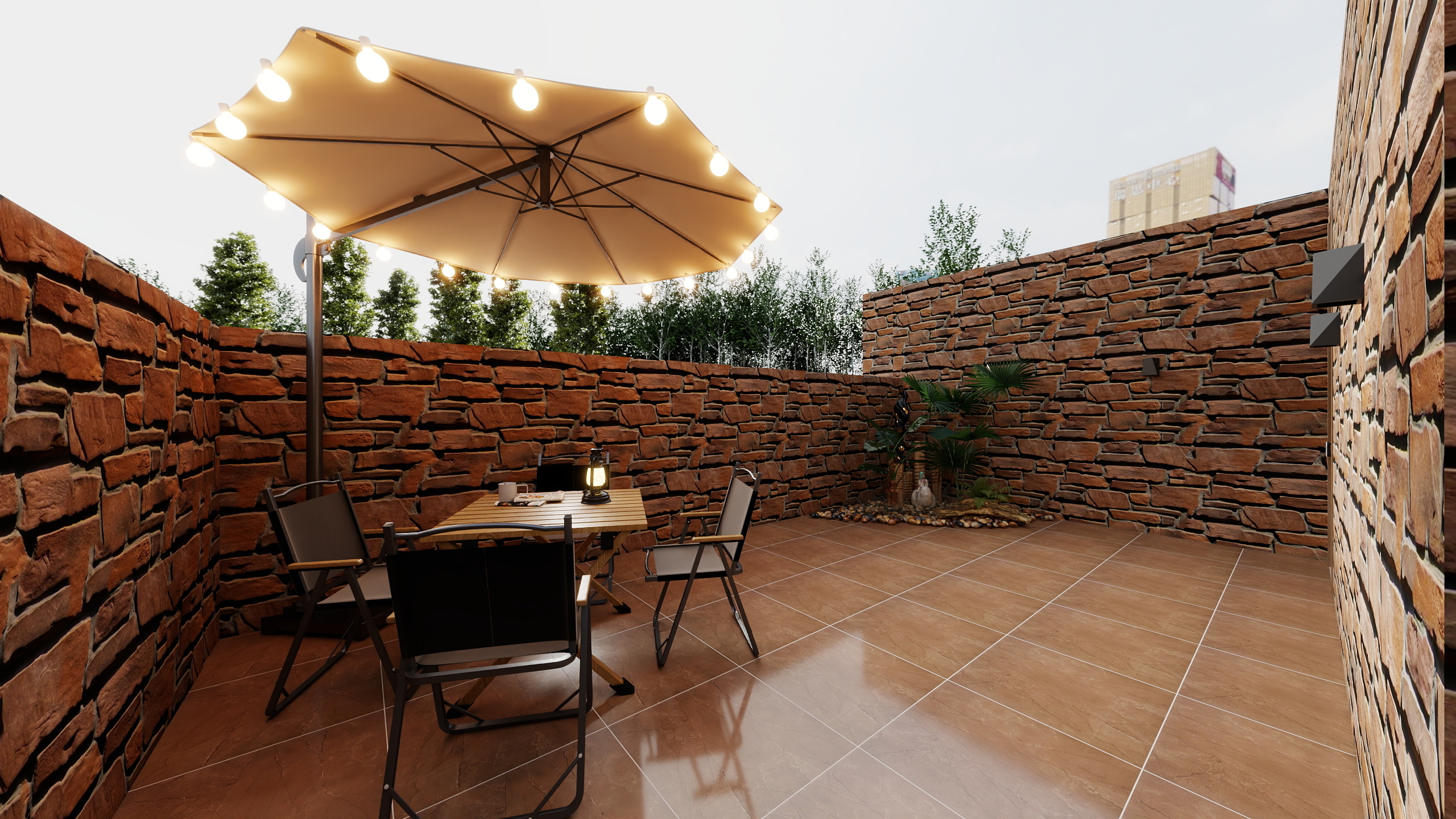 千景室内设计工作室-万山华府轻奢176㎡1室装修效果图