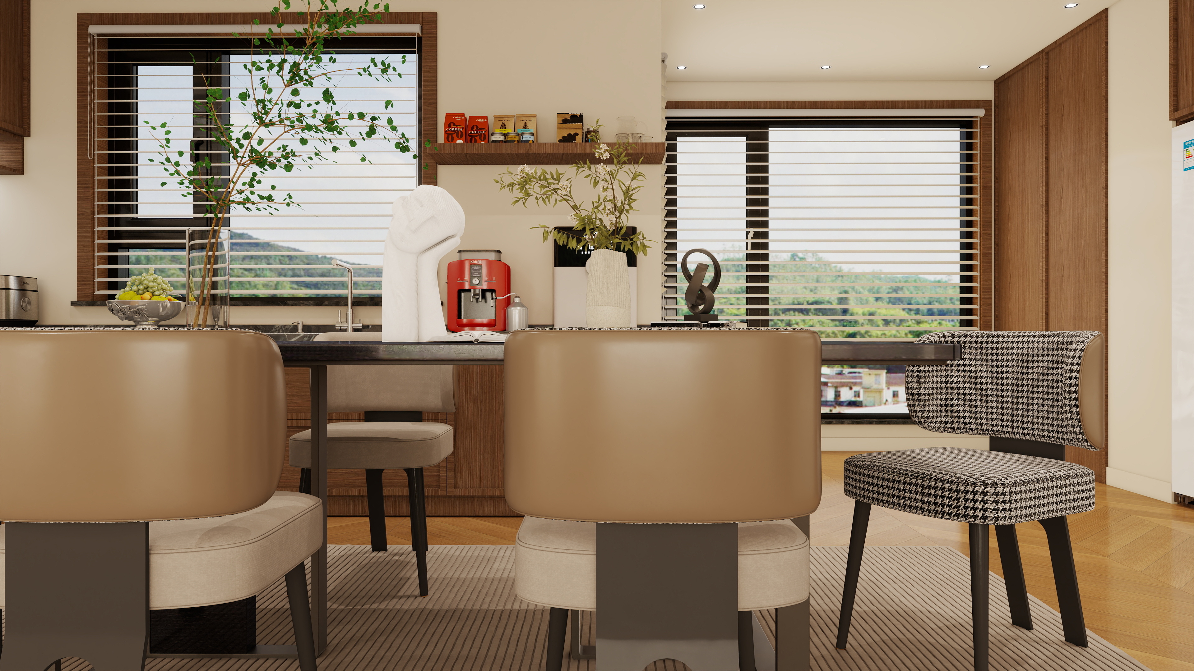 辉哥爱你们没商量-中海寰宇天下-C区210㎡4室装修效果图