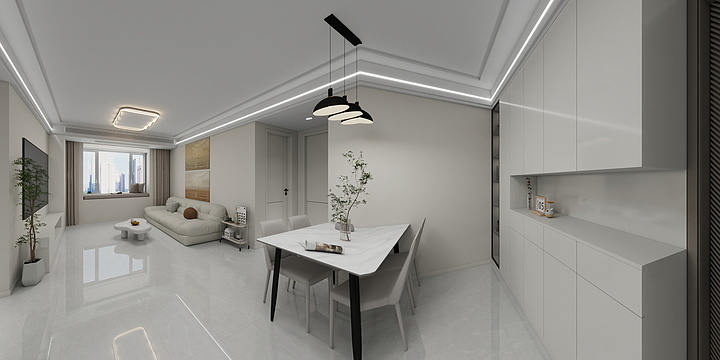 尚景逸家装饰设计-固镇张洪府邸4栋801-装修设计方案