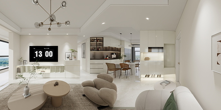 媛媛gLpH-当阳东方国际117平方-装修设计方案