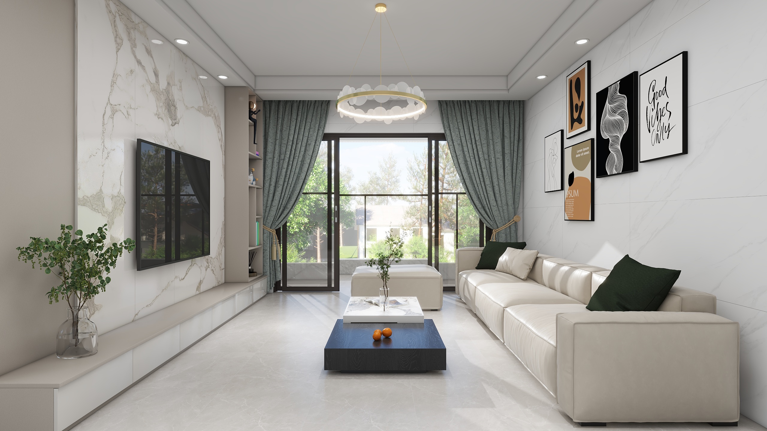 王翠丽-美丽泷江现代简约148㎡4室-装修设计方案