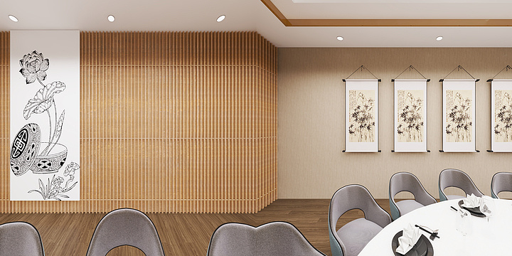 厨链智能科技-安顺展厅-装修设计方案