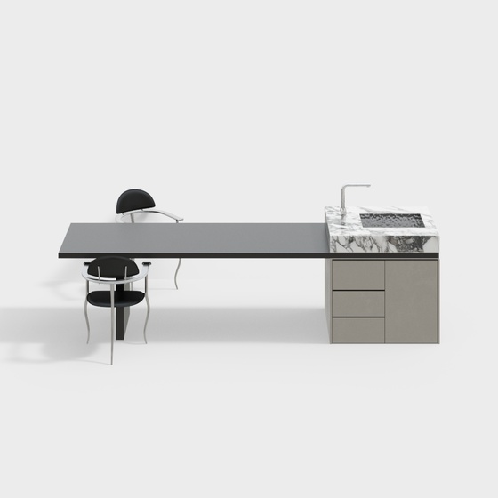 Minimalist Home Island Dining Table Set