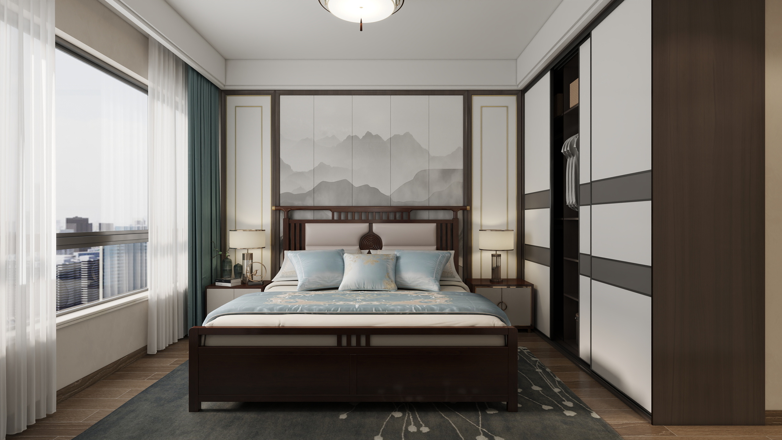 发兴装饰设计-中德英伦联邦116㎡3室-装修设计方案