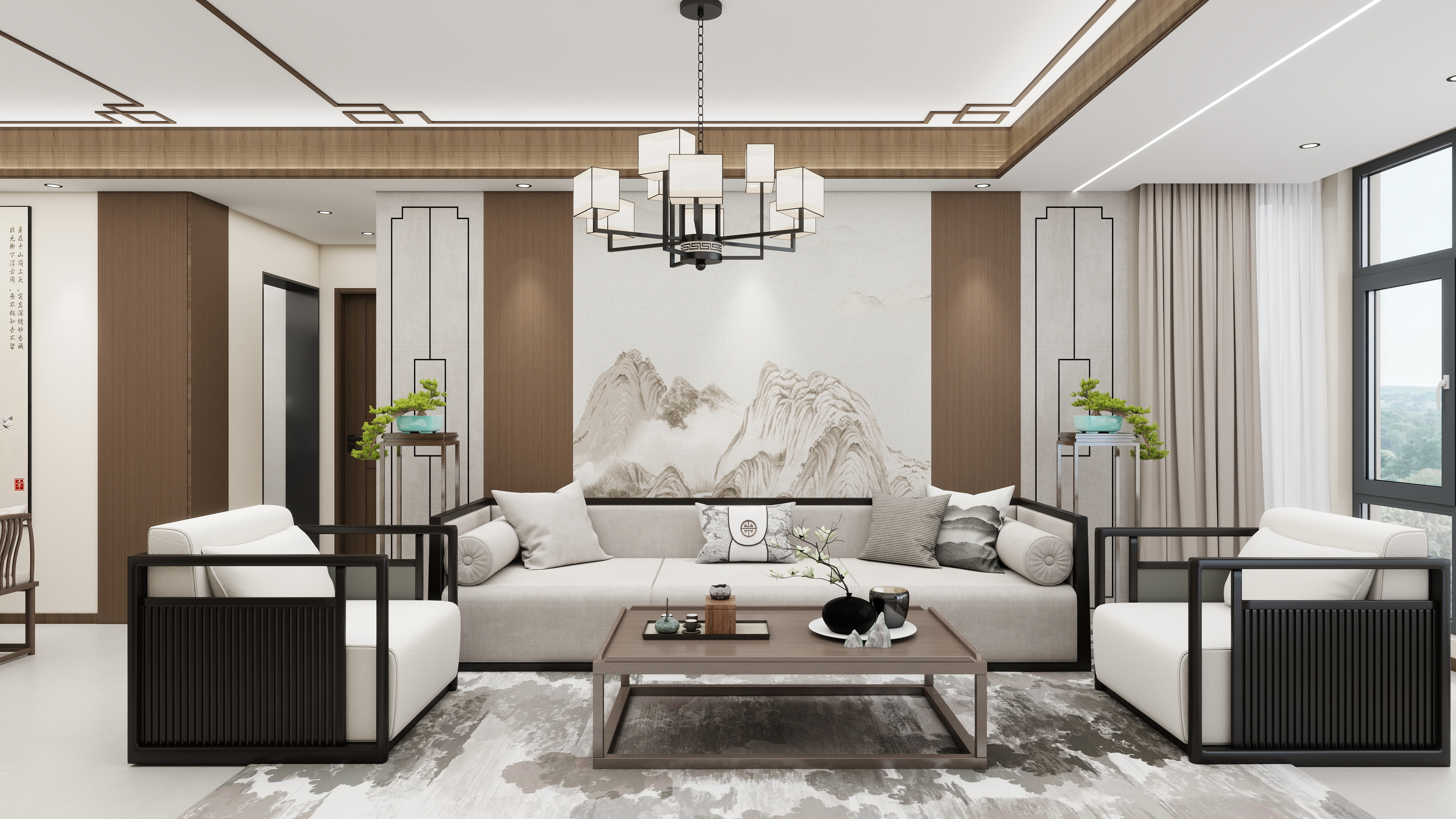 创舍设计-新中式|东方美学|119平|四室-装修设计方案