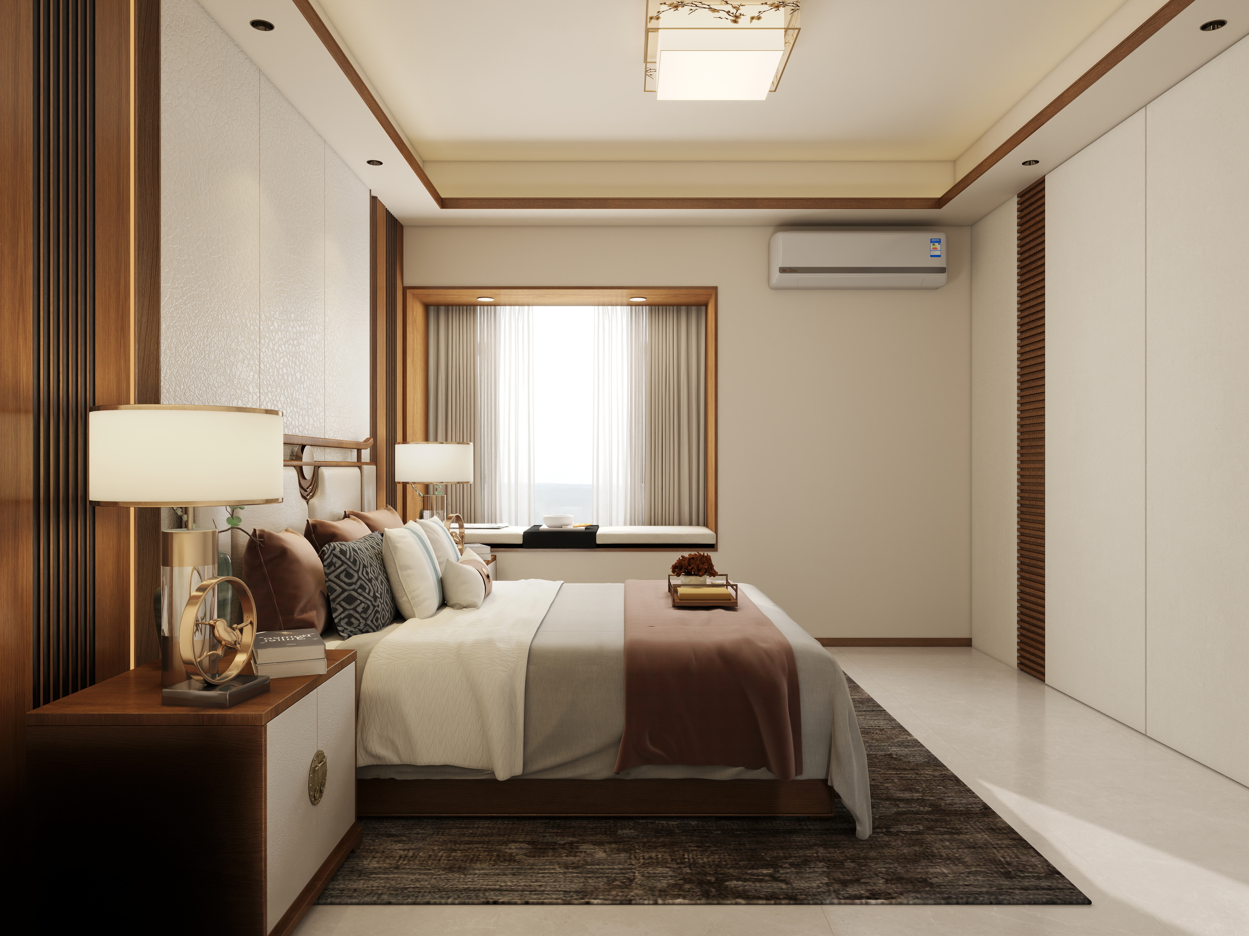 张煜强煜境设计-215平米新中式大平层装修效果图