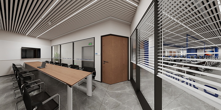 将作设计-机企猫NEW办公室效果方案全景-装修设计方案