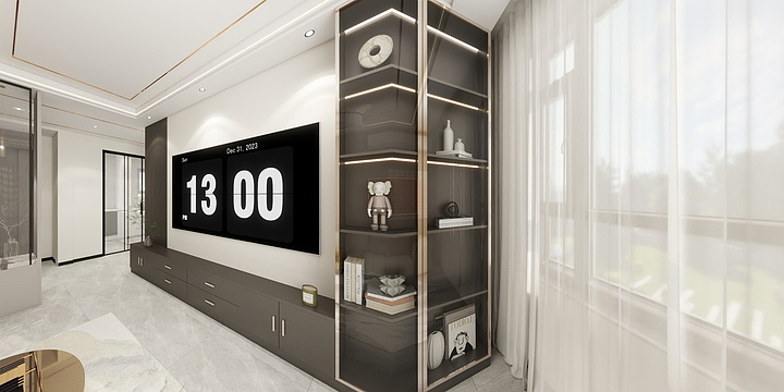 ZHI空间设计坊-汀泽庭院90平米（家装）-装修设计方案