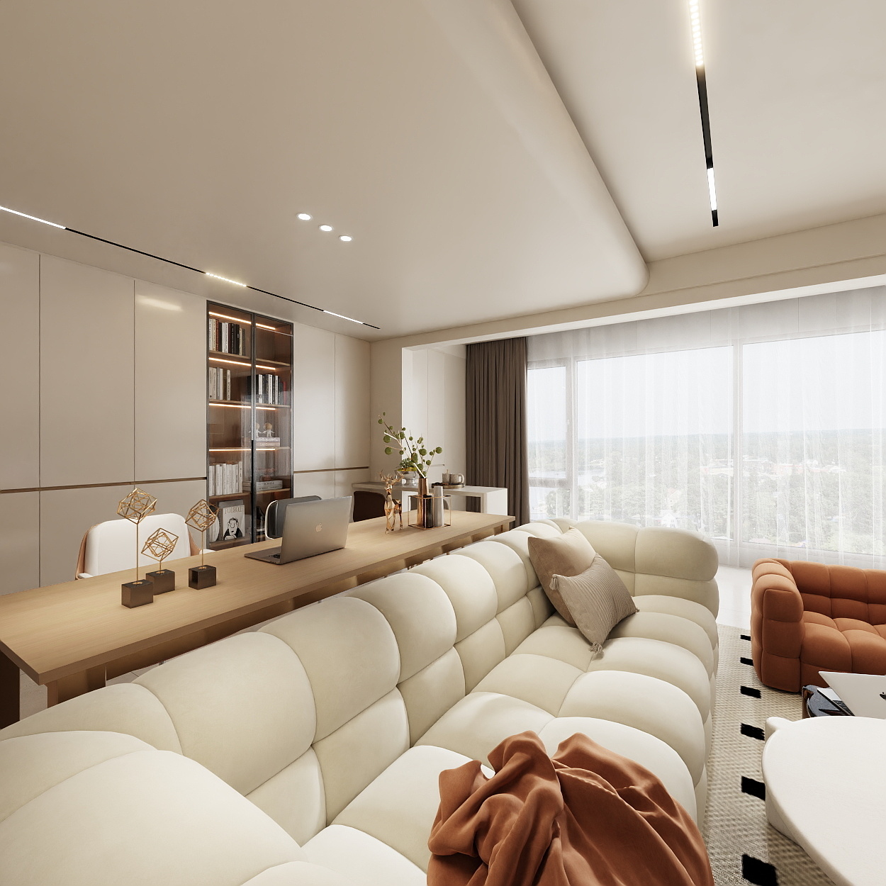 SSS.Jluw-奶油风家装装修效果图