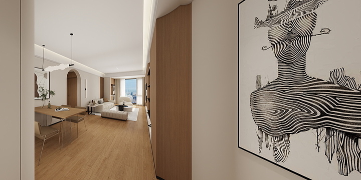 YM-J-玺园二单元2204效果制作12-副本-副本-副本-装修设计方案