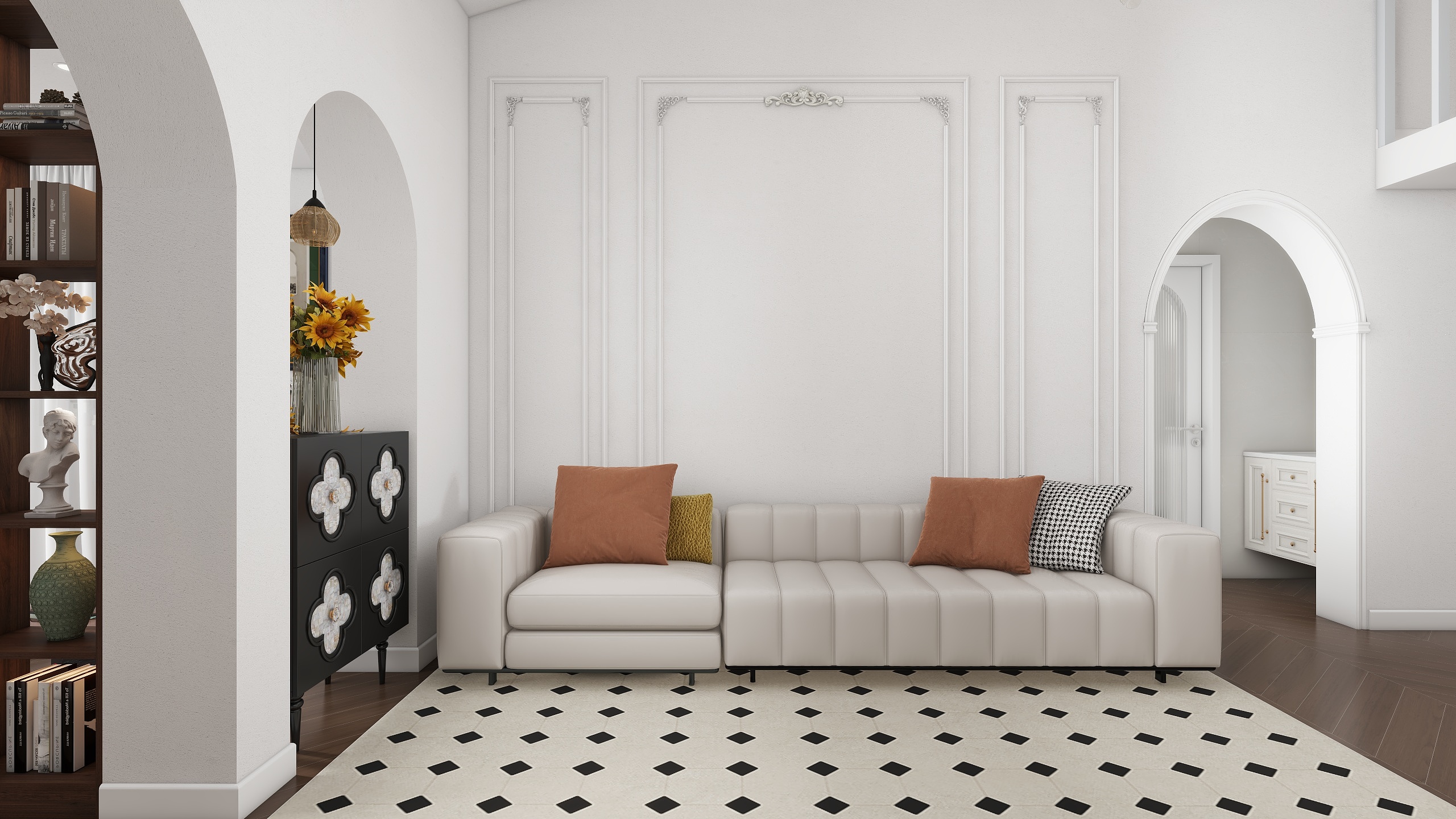 宁夏银川室内设计师赵倩-石油城-七区98㎡3室-装修设计方案