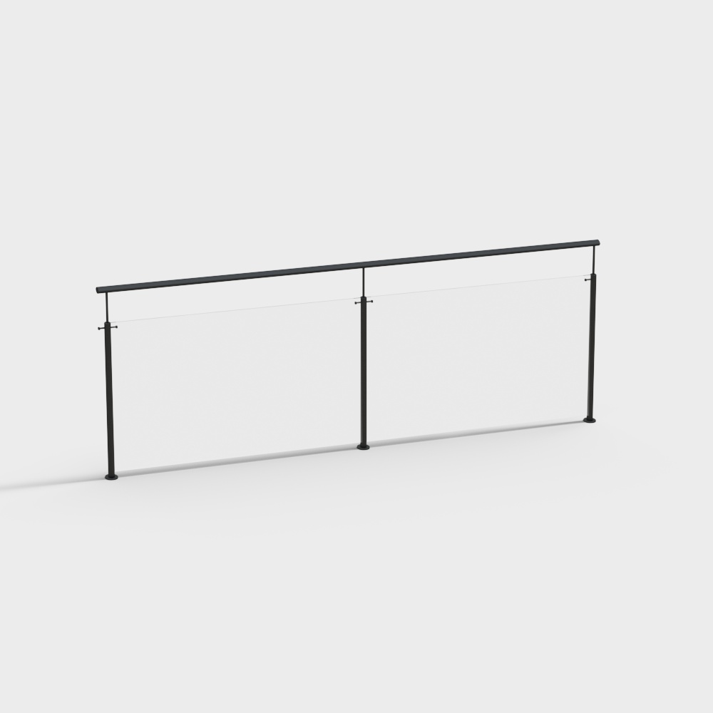 玻璃护栏3D模型