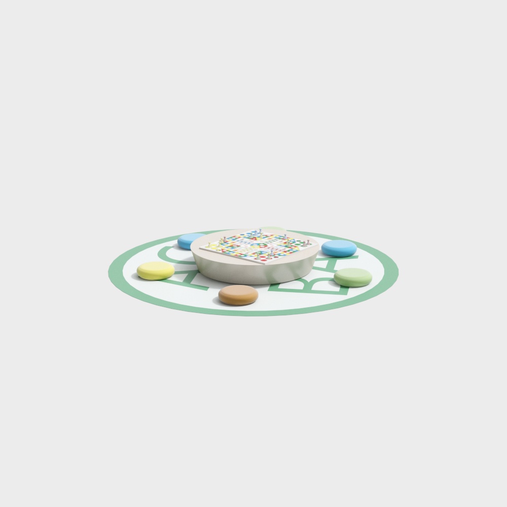 幼儿园玩具小桌组合3D模型