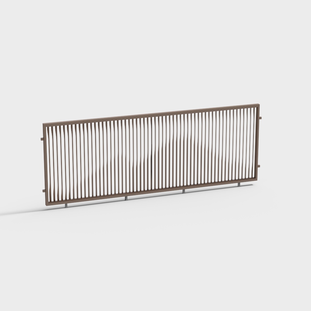 围墙护栏3D模型
