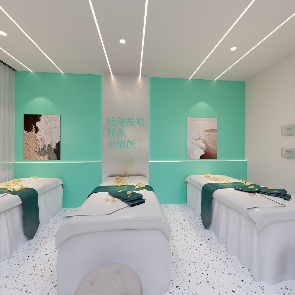 方源设计-美容院设计——洗脸吧一层洗脸吧装修效果图第5张