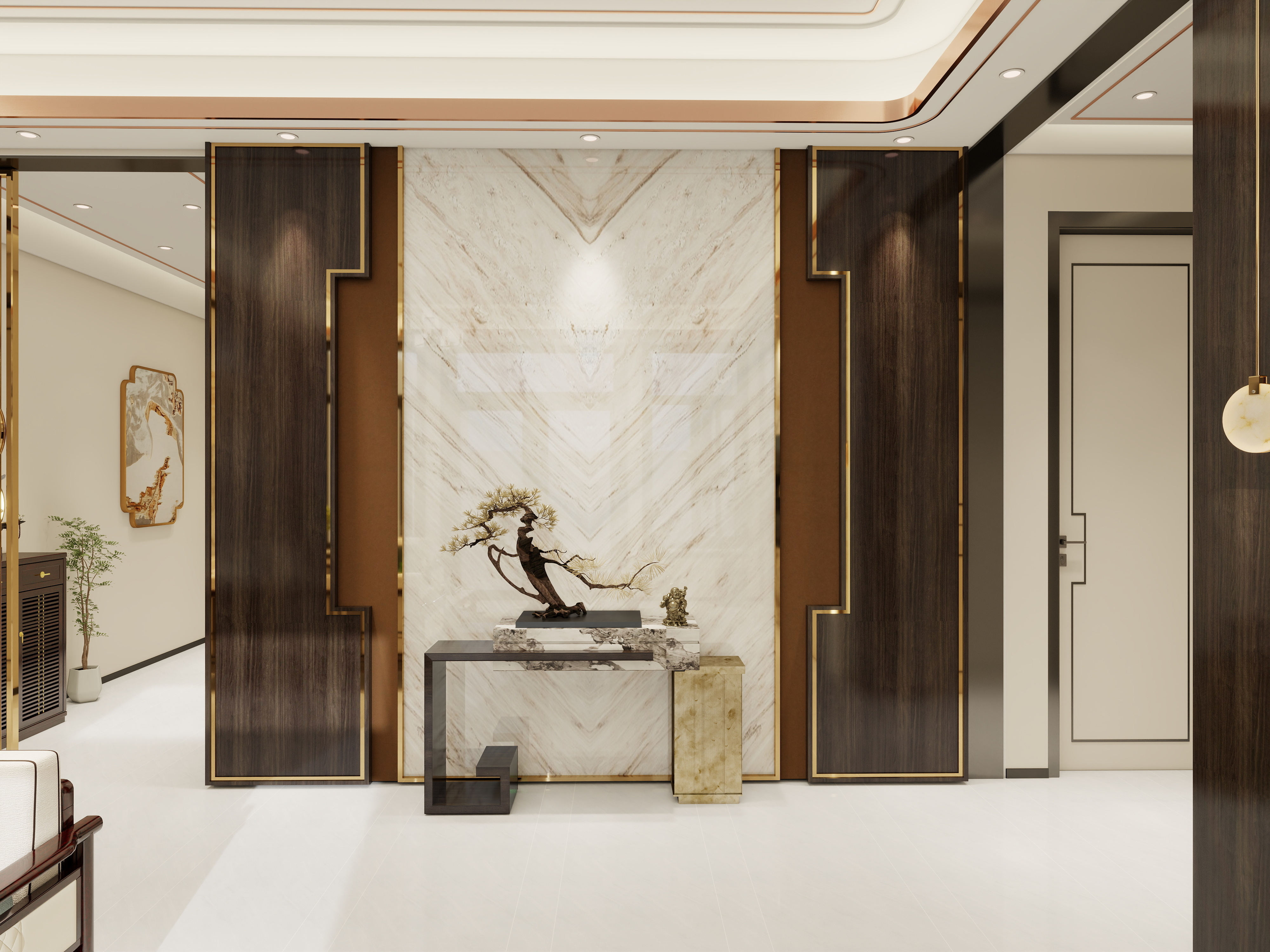 董绪潮-新中式别墅装修效果图