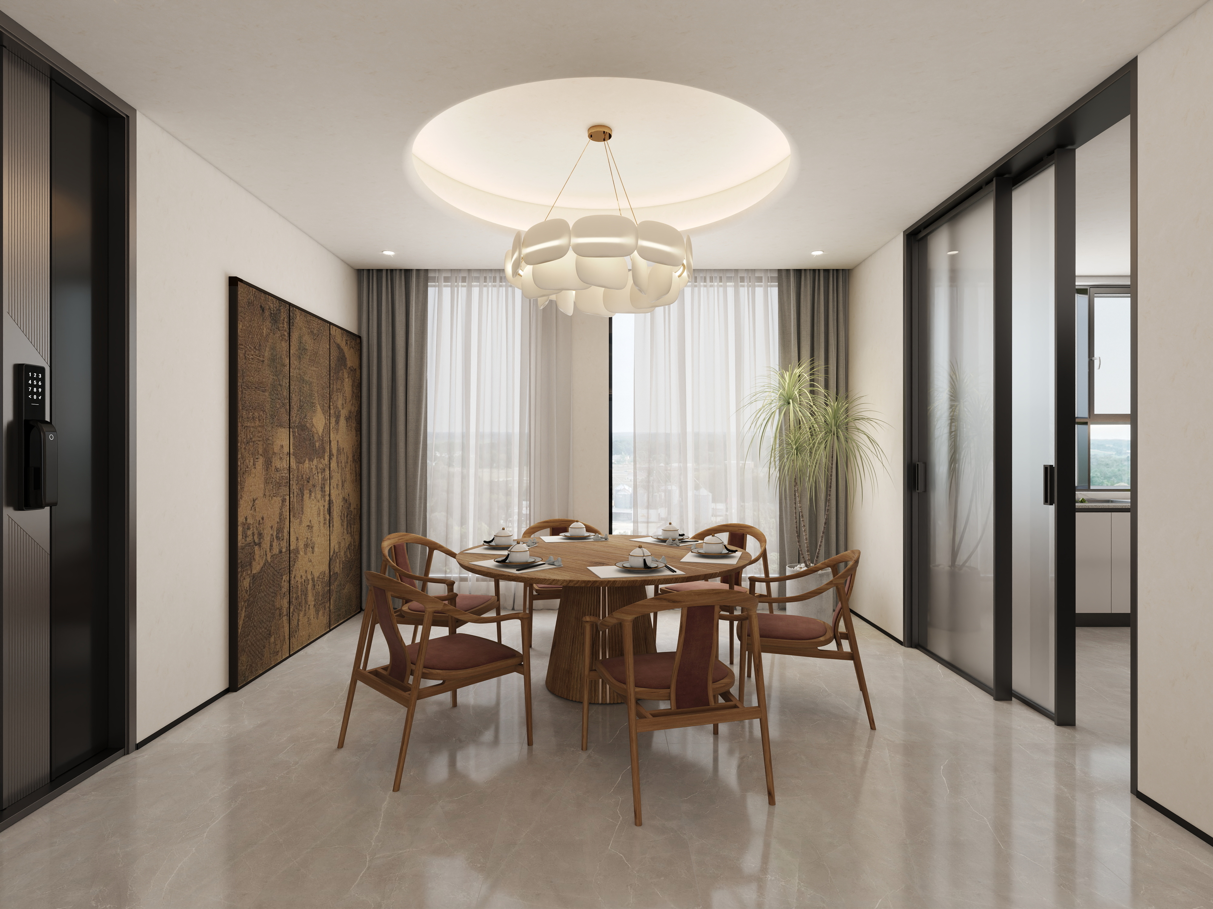 孙有权-『松风水月』122平丨宋代新中套房装修效果图