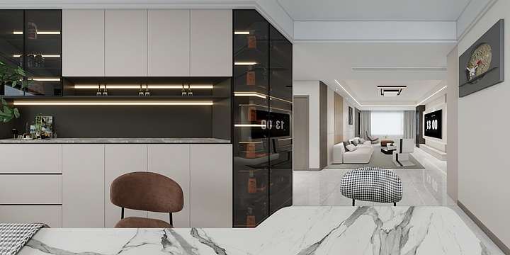 鹏高装饰-华旗登科城135-副本-副本-副本-装修设计方案