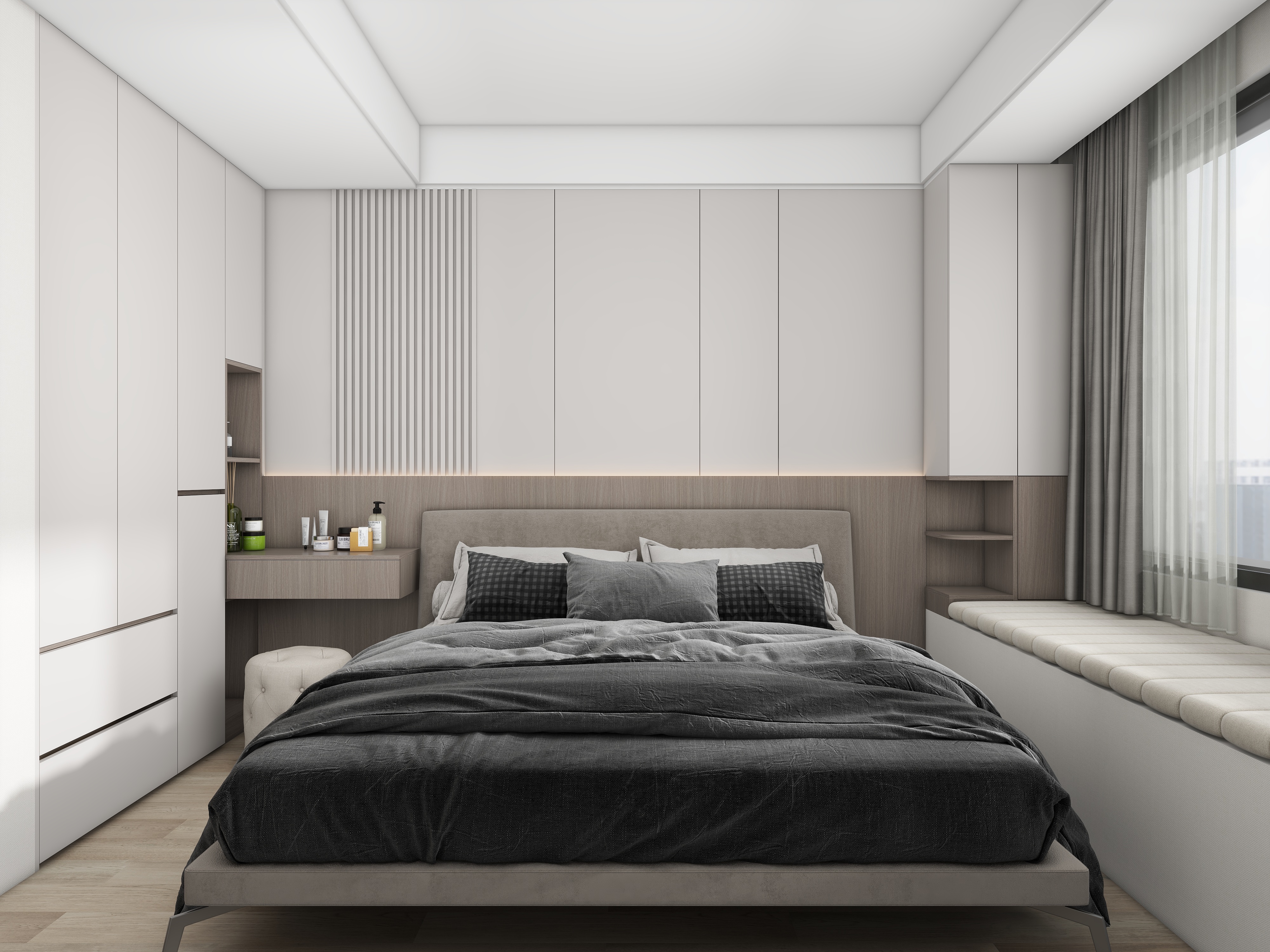 Mr.大苗-雅樾澜庭8-1703（93m²）第2稿主卧、榻榻米房及门套细节调试-装修设计方案