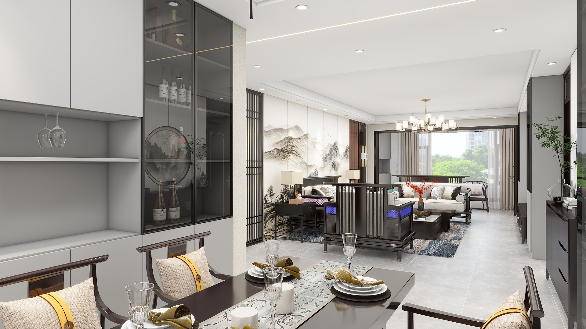 绘图员101-132㎡3室装修效果图