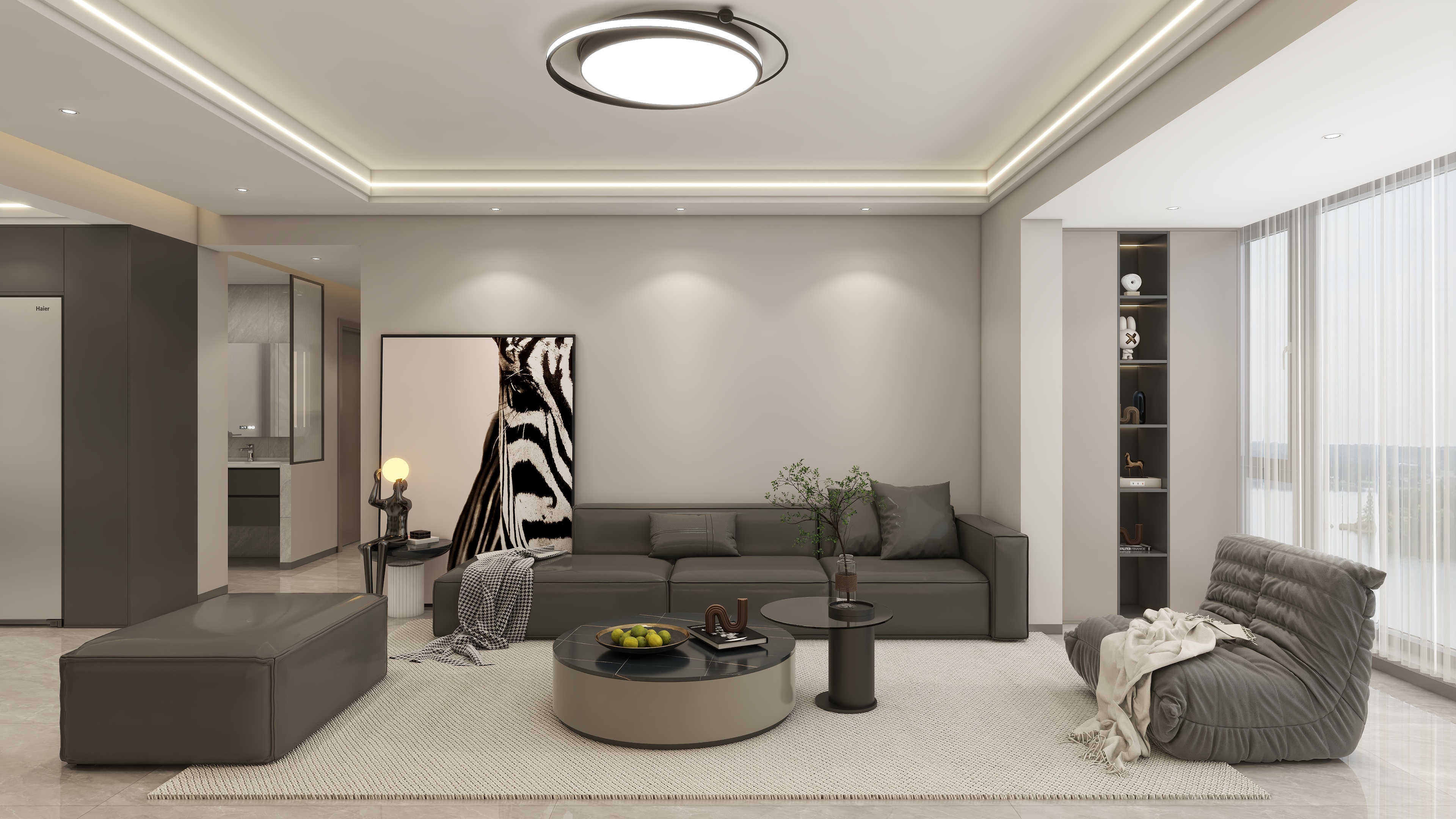 杨勇师兄-现代黑白灰-装修设计方案