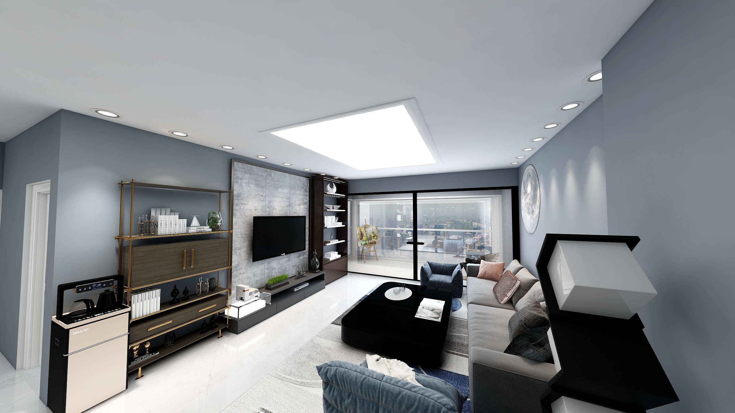 青卿设计-轻奢黑白灰方案-装修设计方案