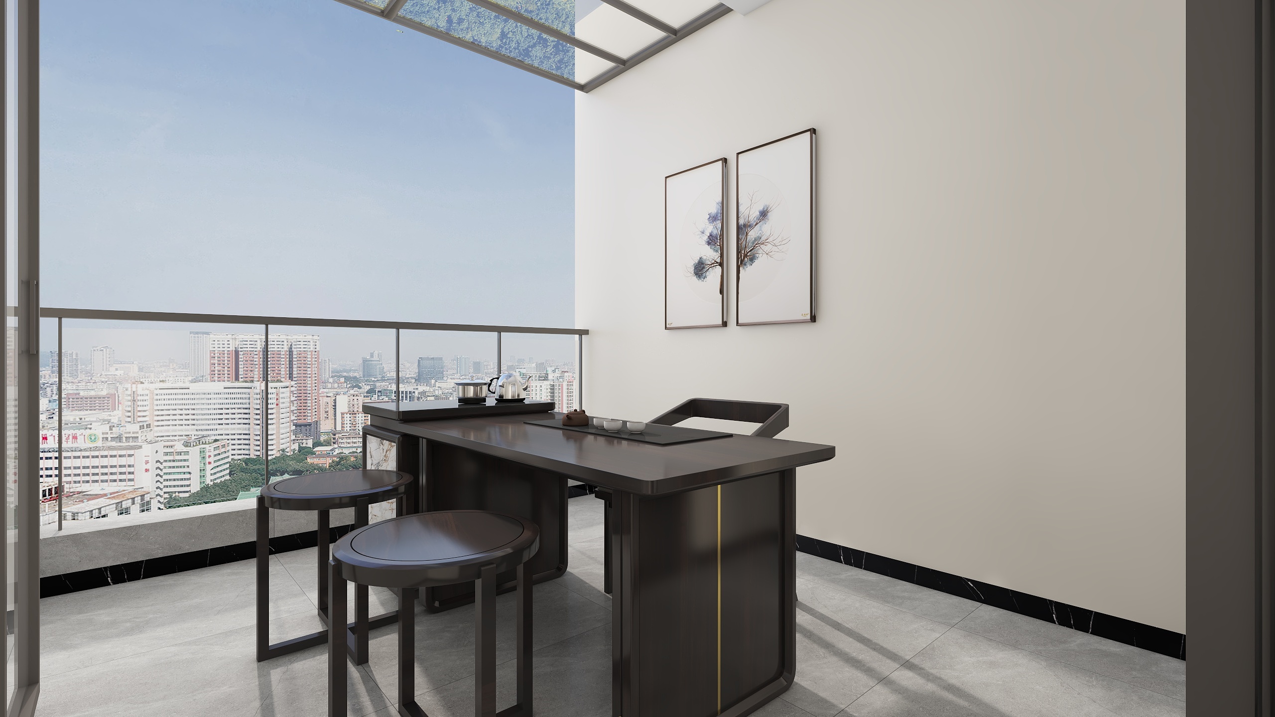 sunest.-惠州-金都雅苑-中古风别墅装修效果图