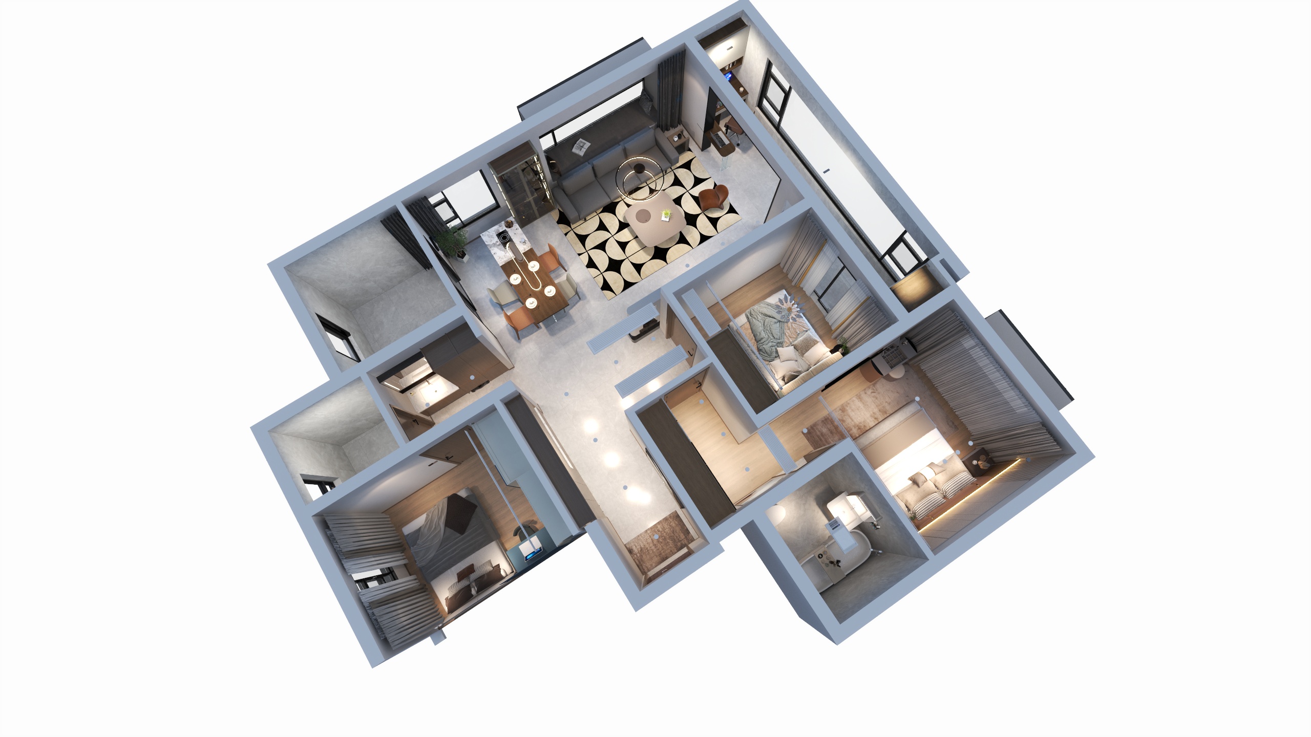 壹梵设计TuKb-金地（电视背景墙）下单-装修设计方案