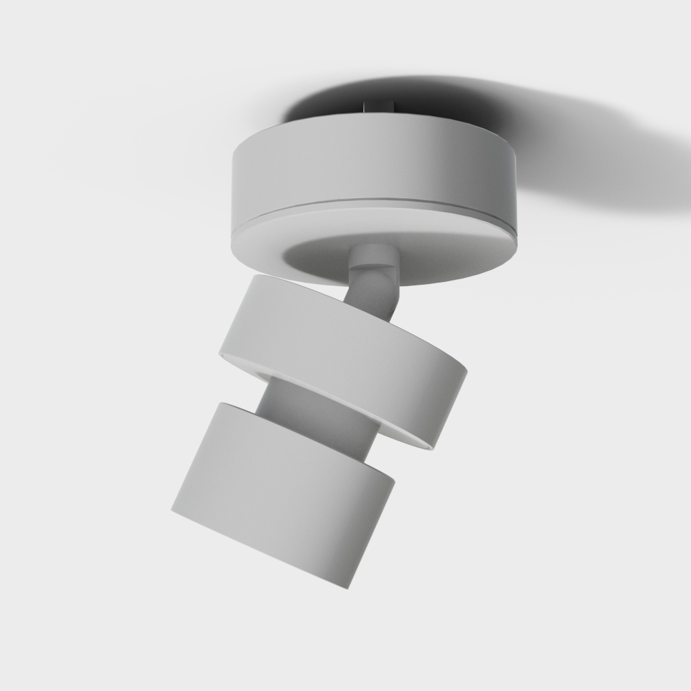 现代明装射灯3D模型