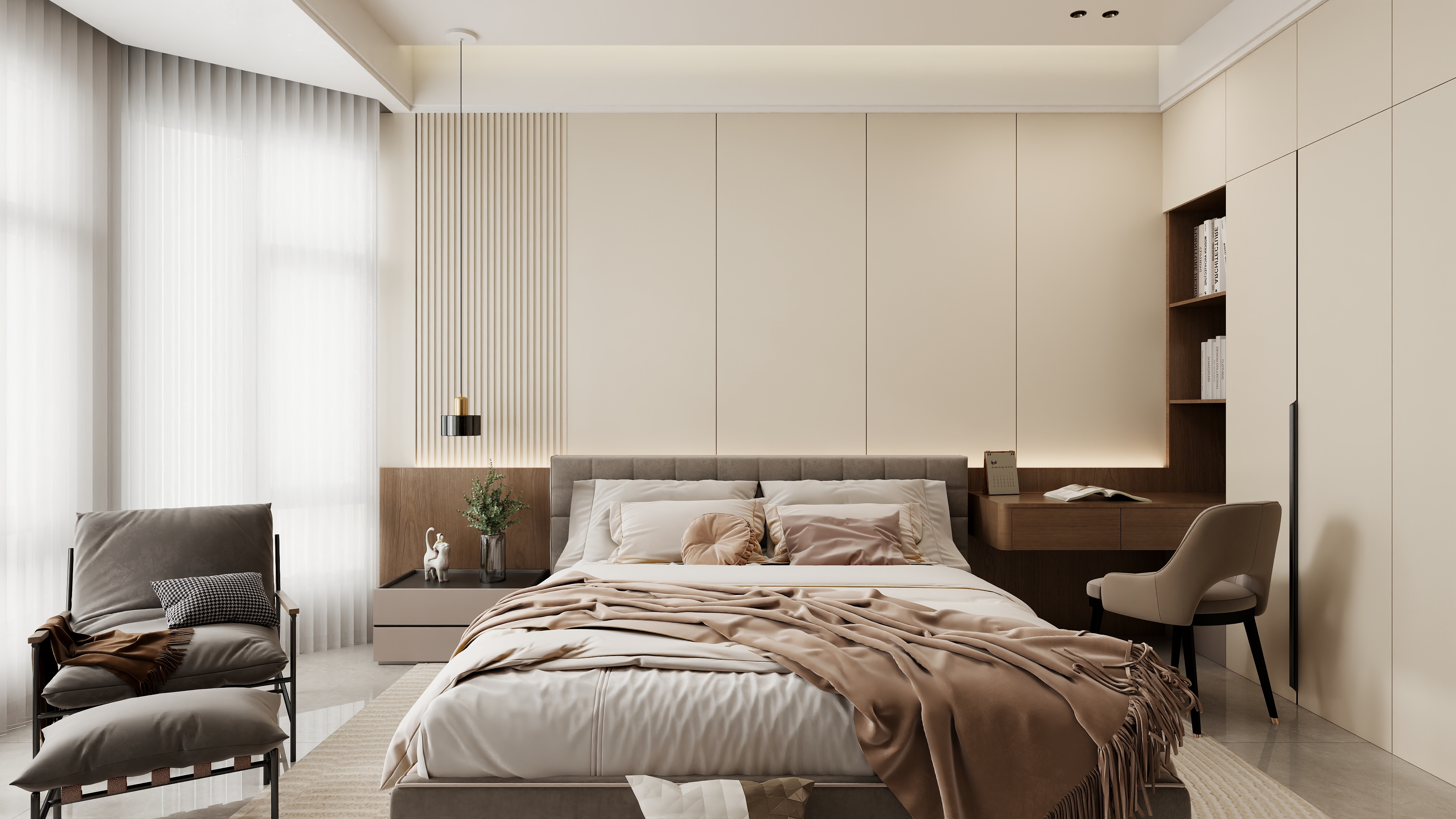 花海设计视觉表现-王先生自建房效果图-装修设计方案