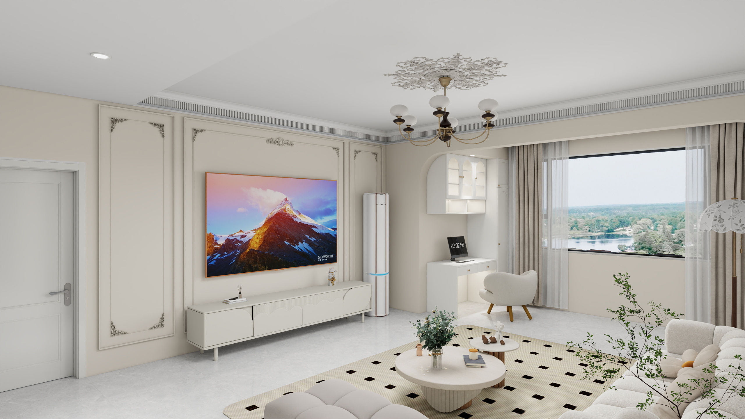 一左一右设计梁以帅-春风十里2单元6楼1号-装修设计方案