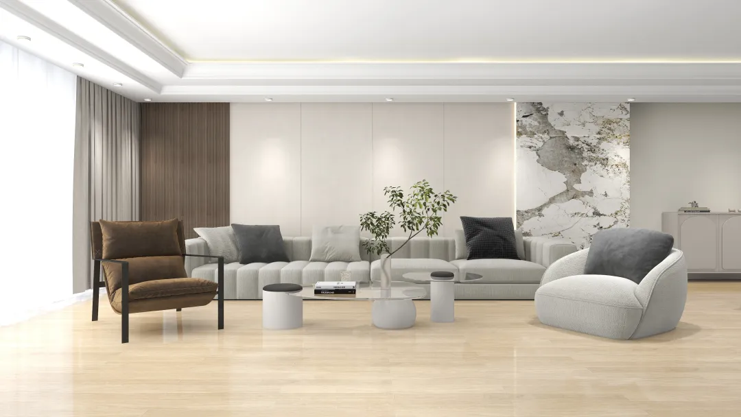 raqmichan的装修设计方案:modern style living room