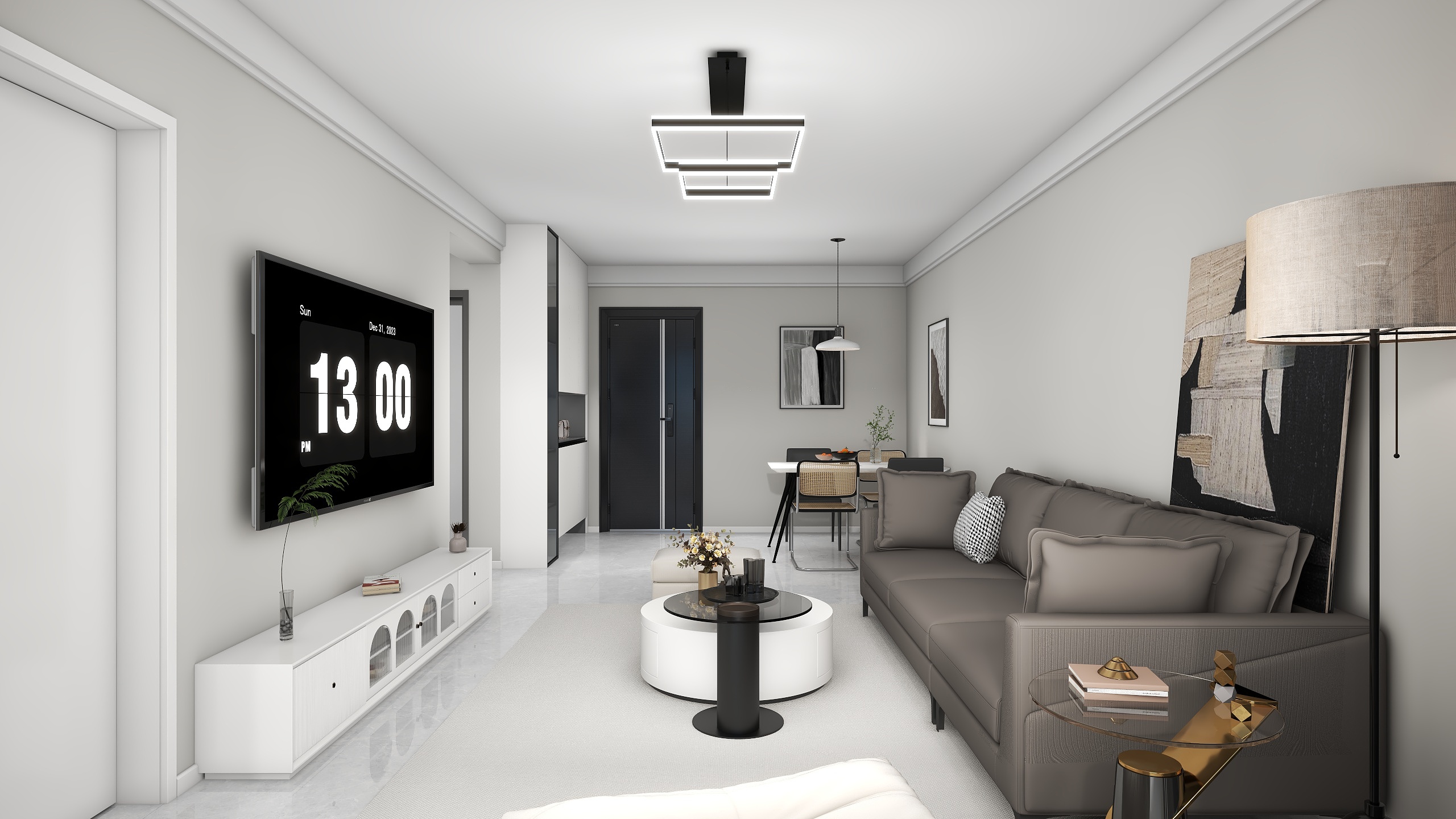 付NDUdBWI-现代简约71㎡2室-装修设计方案