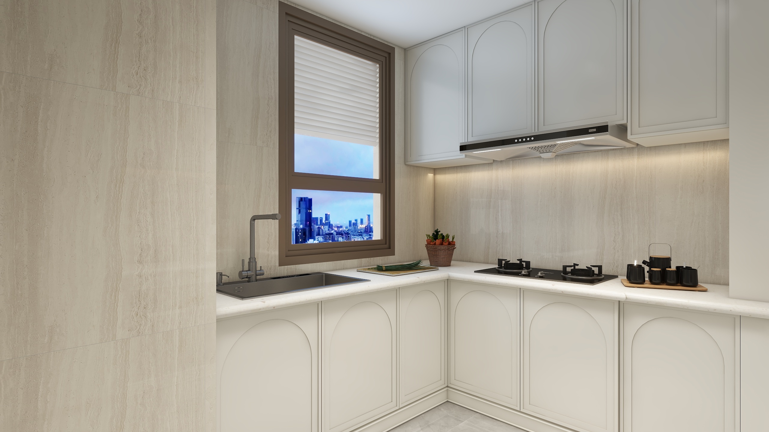 王敏-富力尚悦居简美116㎡3室装修效果图