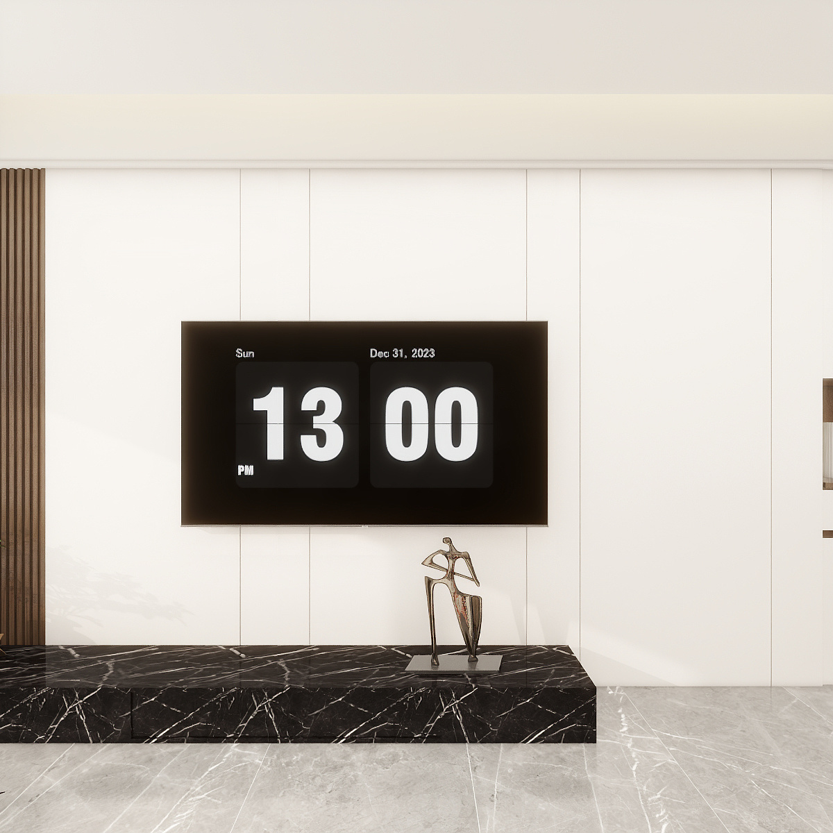 QQN-120㎡三室两厅（现代简约）装修效果图