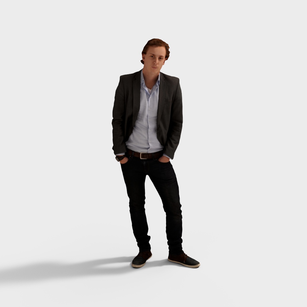 商务男性3D模型