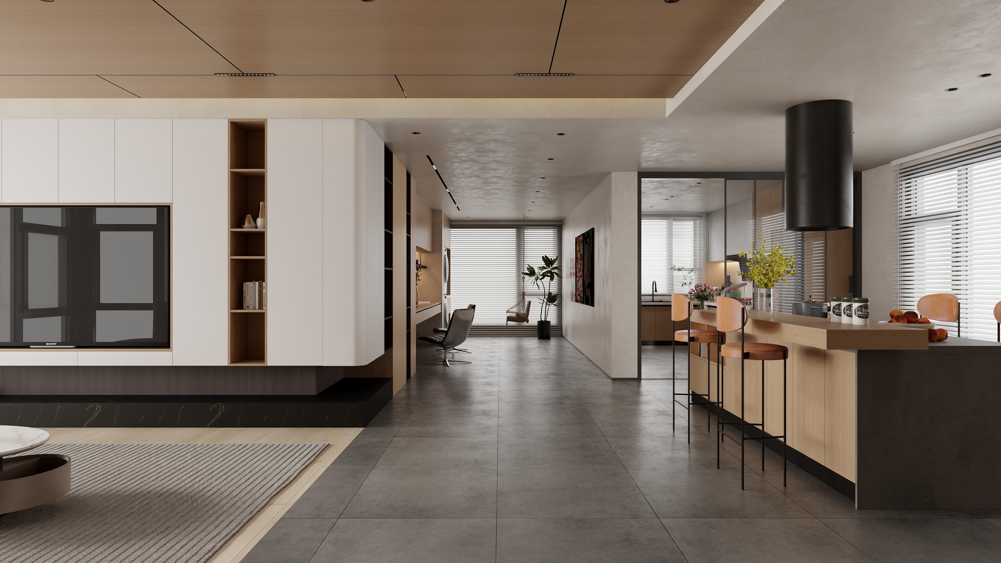 樟木头好莱客设计师-秋染橡木-原木极简-装修设计方案