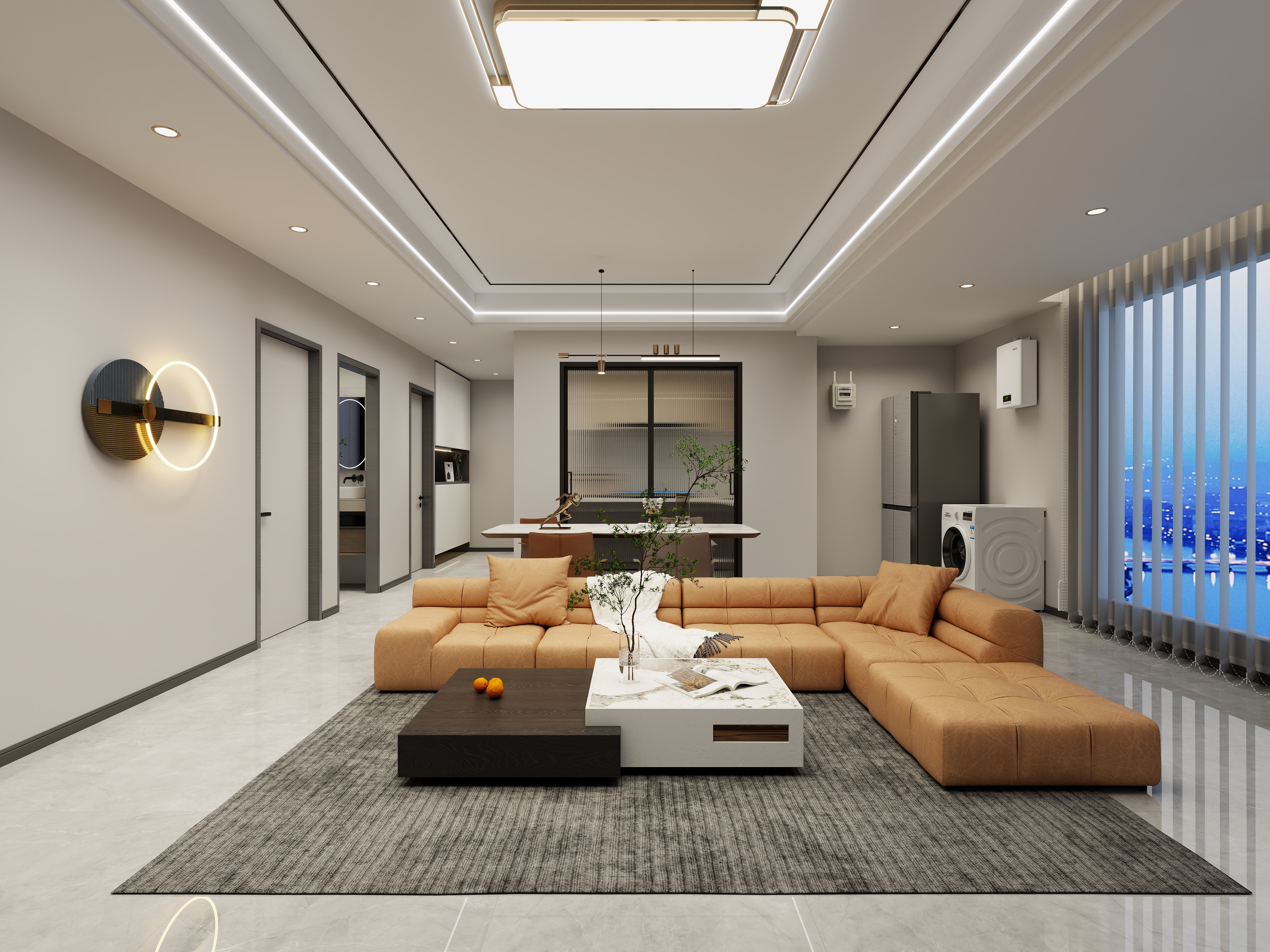 爱荣装饰工程有限责任公司-佰盛.璟台府C1户型102.3㎡实得113.8㎡11栋502-装修设计方案