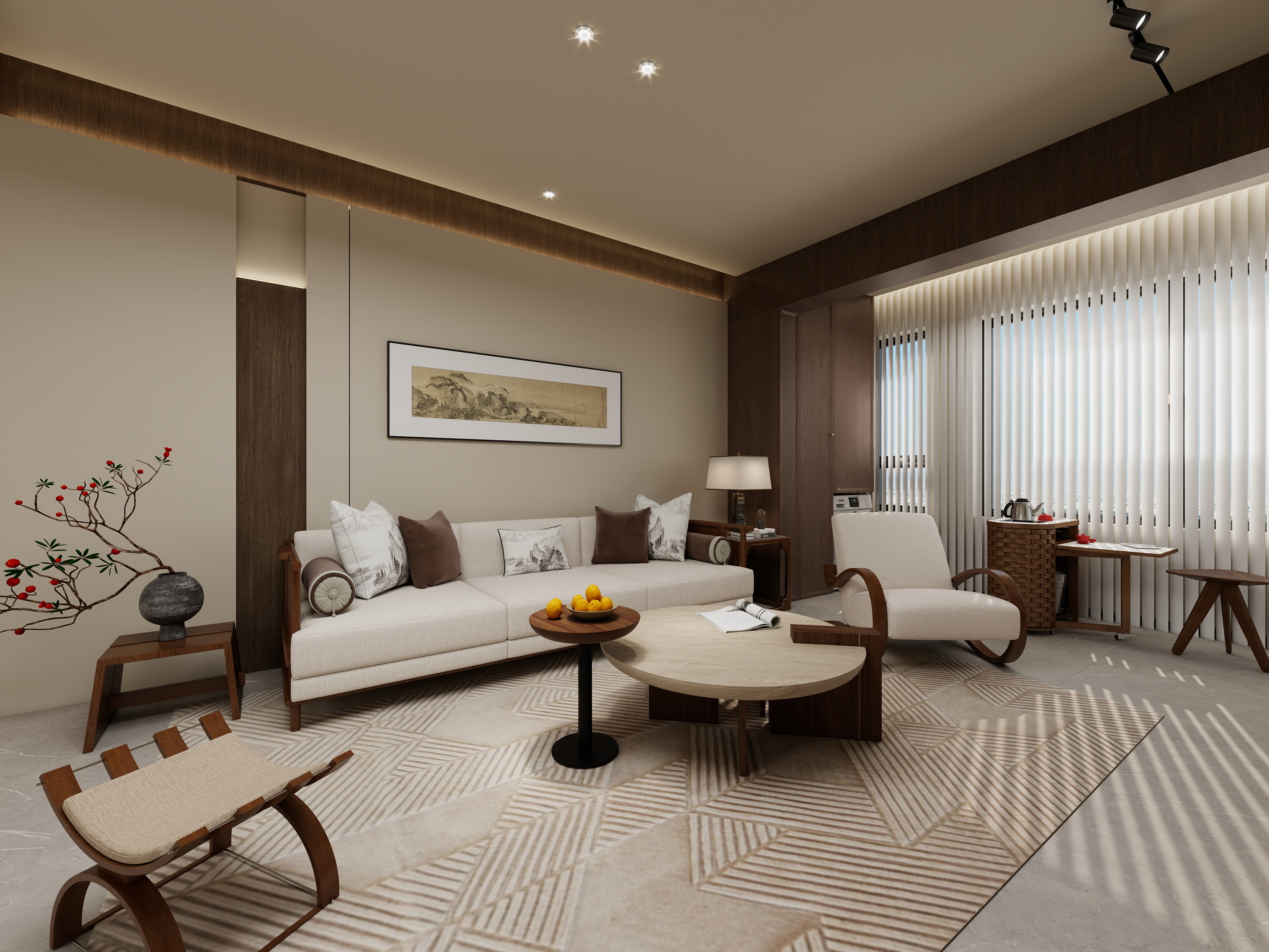 YTAcy-欧亚小镇120平宋式美宅-装修设计方案