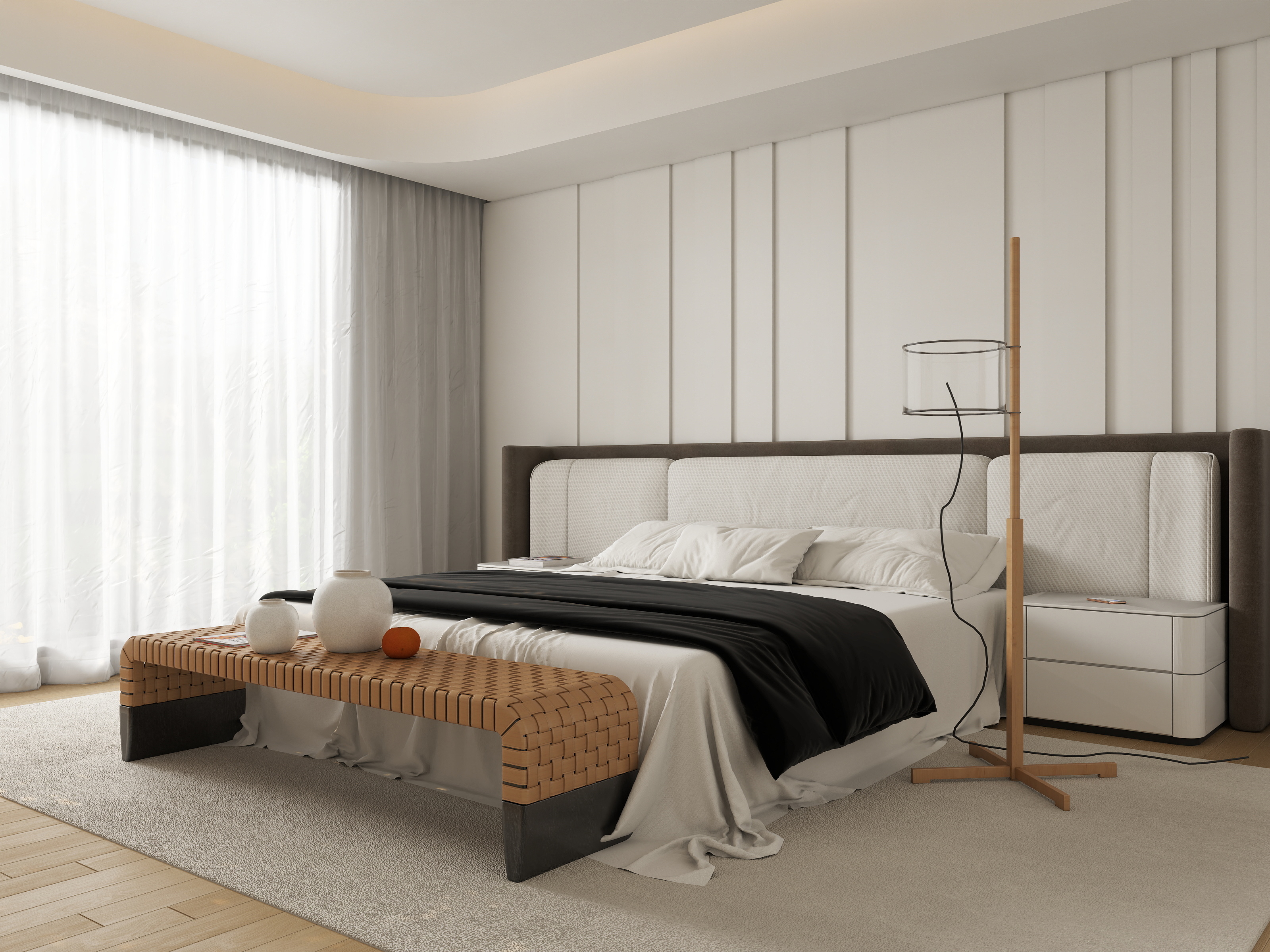 TS33333-福州万科城199㎡2室二层主卧装修效果图第5张