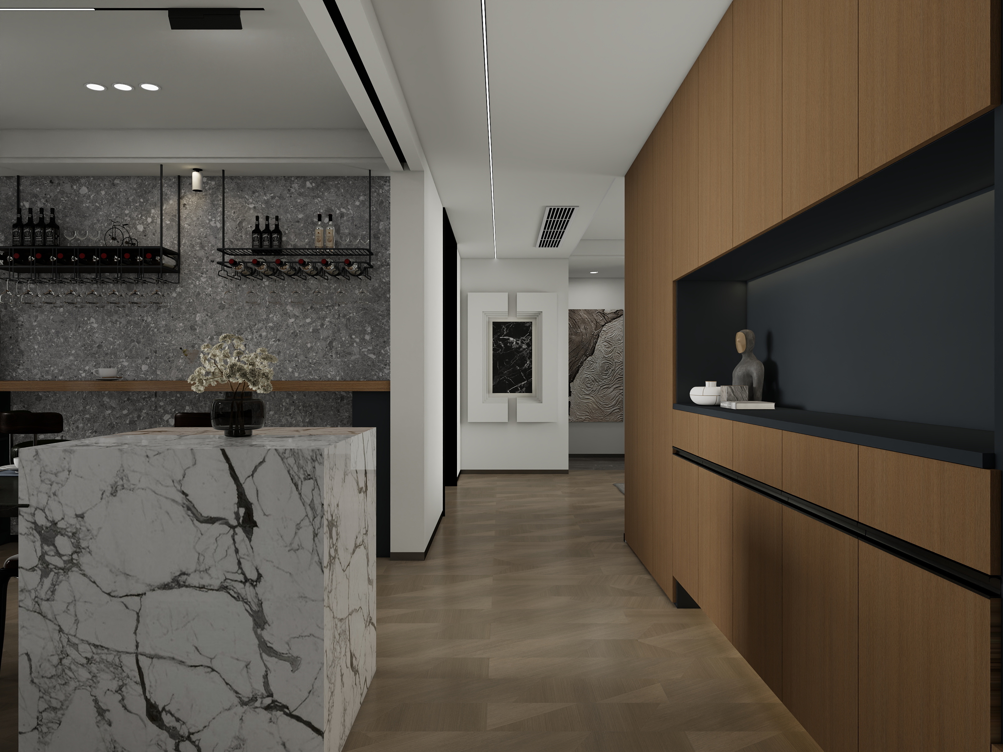 筱字儿-111㎡1室-装修设计方案